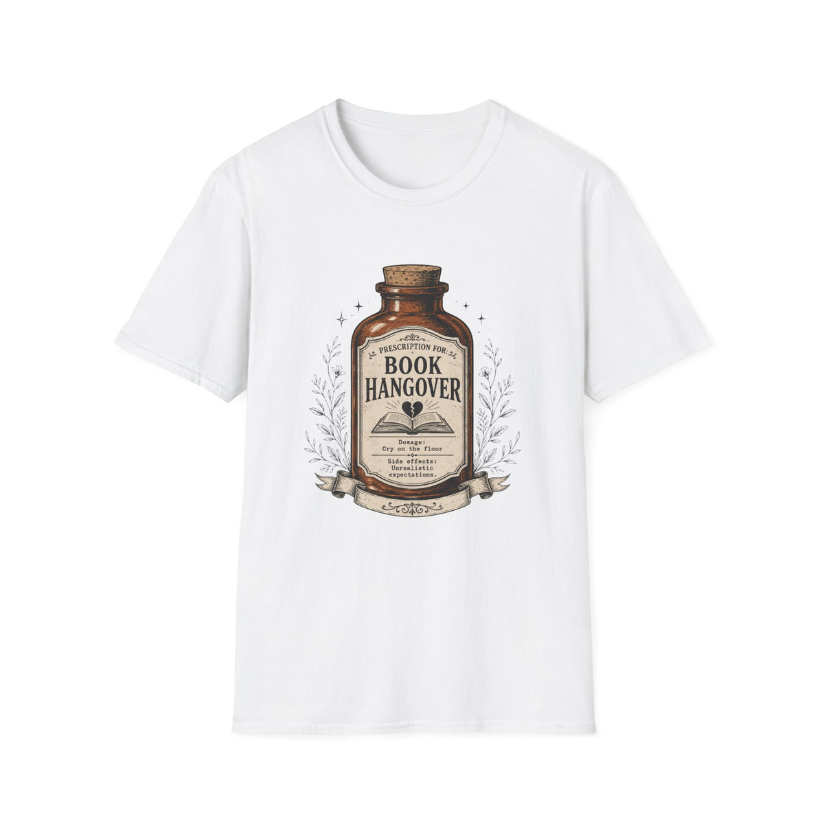 Book Hangover Medicine Bottle T-Shirt