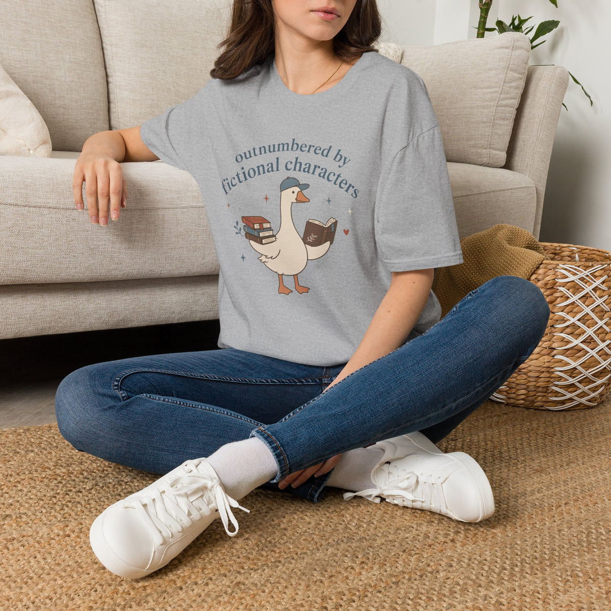 Outnumbered By Fictional Characters t-shirt