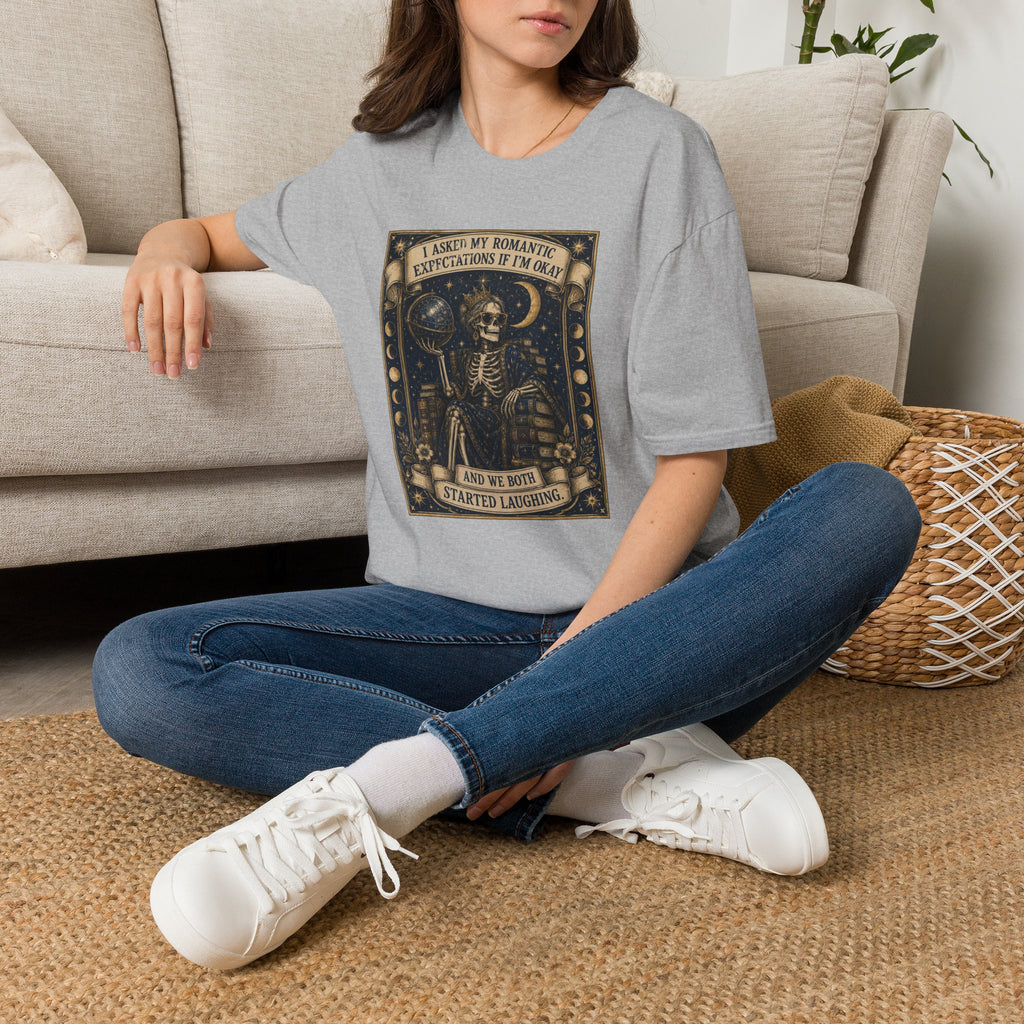 Asked My Romantic Expectations Tarot Card T-Shirt