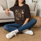 Book Stamp Goose Design T-Shirt