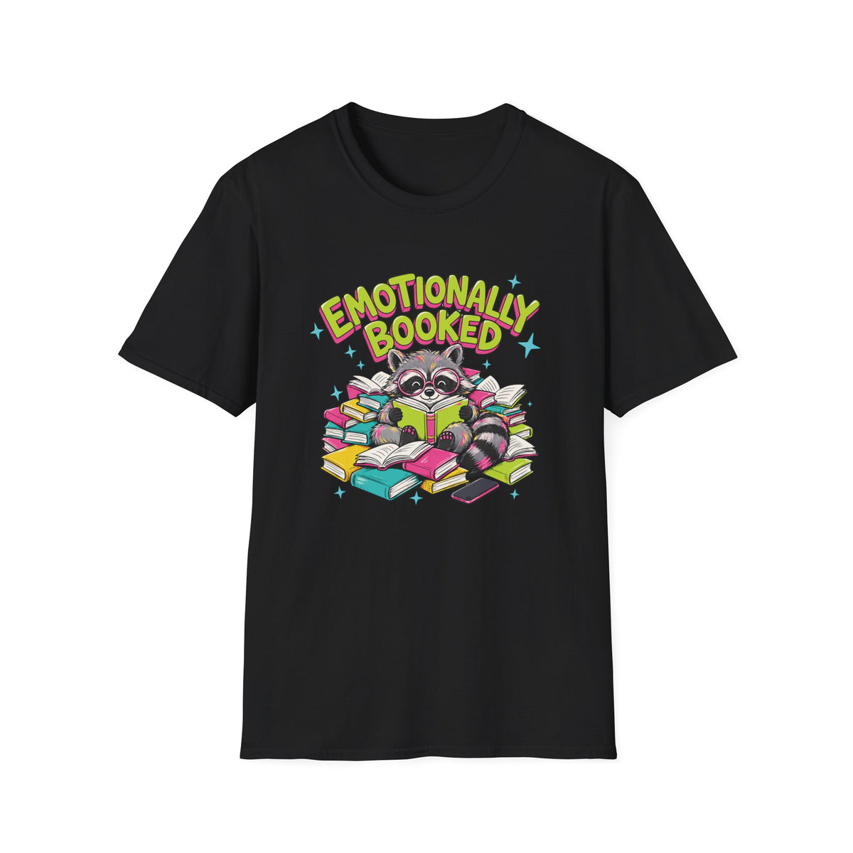 Emotionally Booked Raccoon T-Shirt