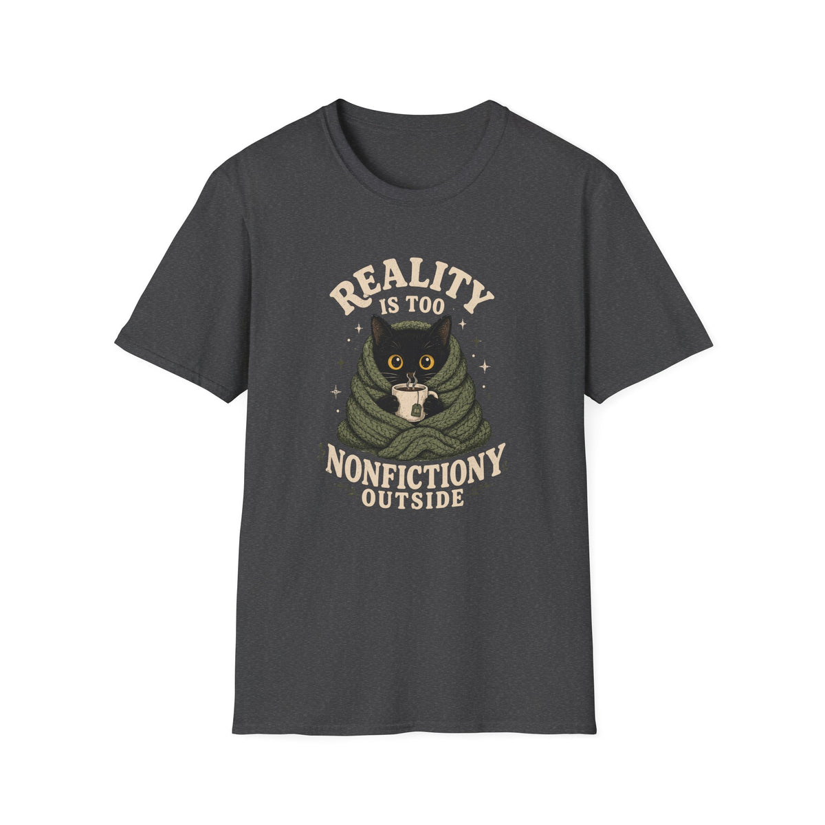 Nonfictiony Outside Cat T-Shirt