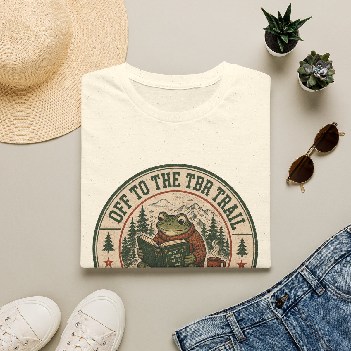 Off To The TBR Trail Frog T-Shirt