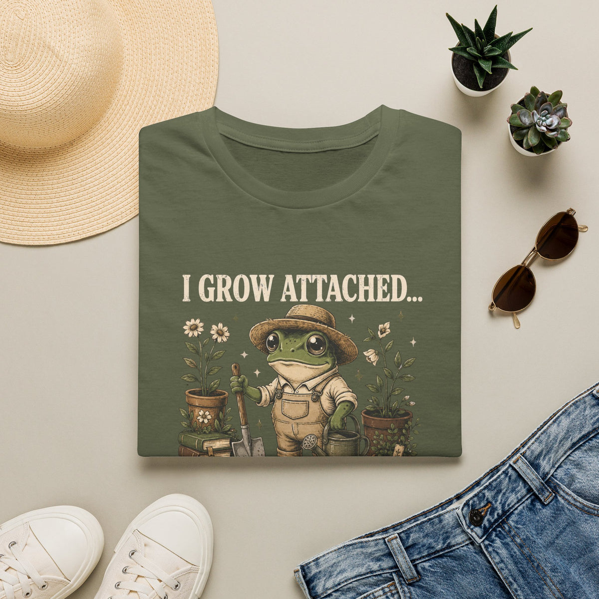 I Grow Attached to Plants Plots Fictional PPL T-Shirt
