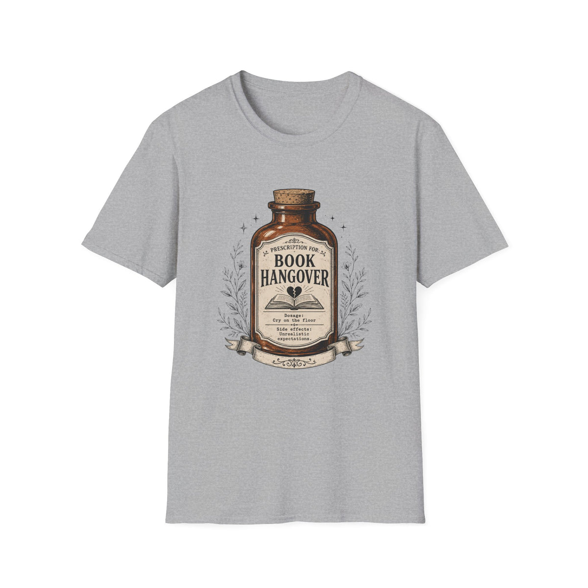 Book Hangover Medicine Bottle T-Shirt
