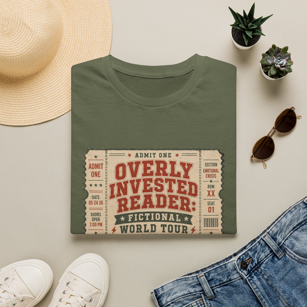World Ticket Design T-Shirt