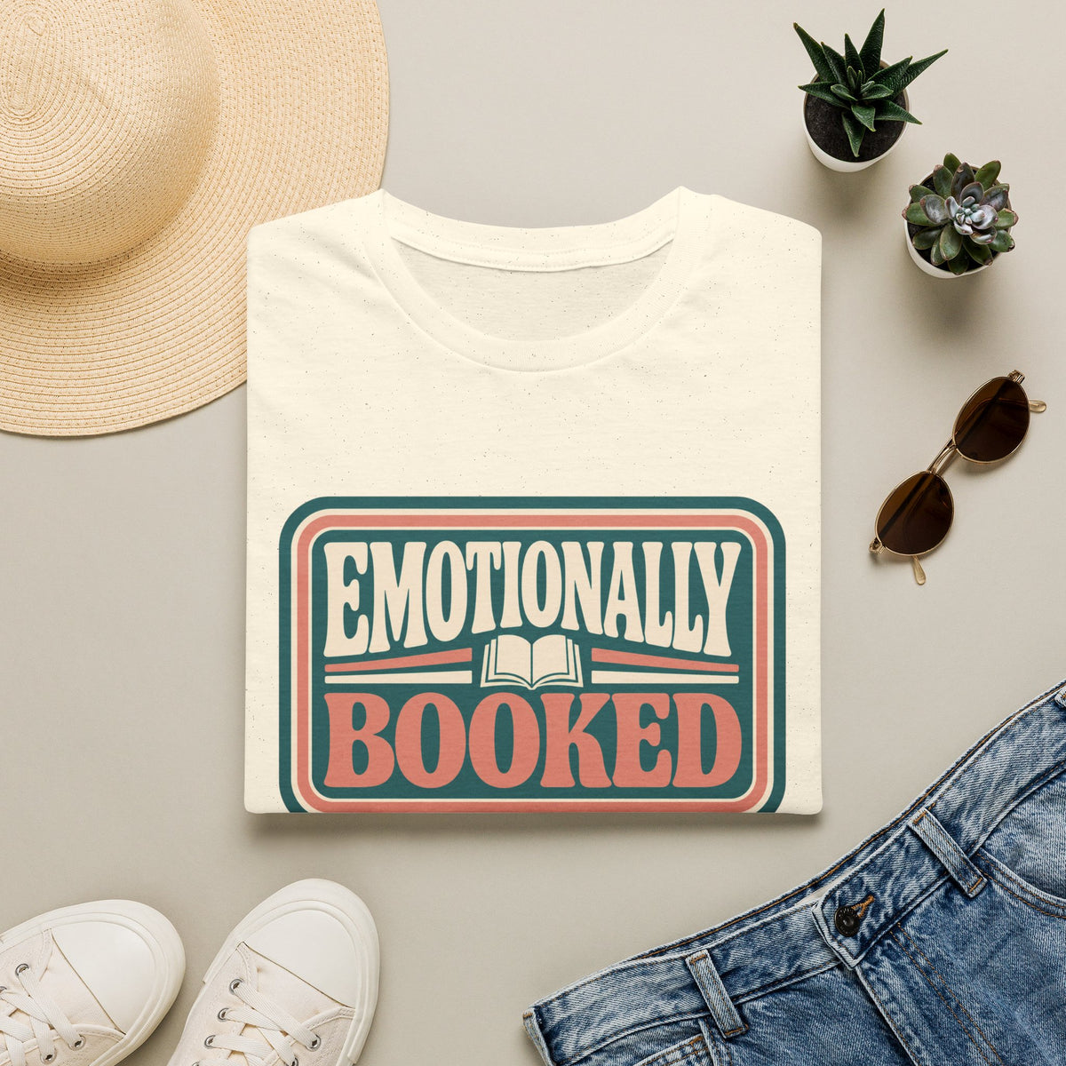 Emotionally Booked Retro T-Shirt