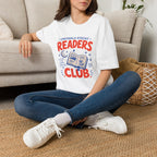 Emotionally Attached Readers Club blue red T-Shirt