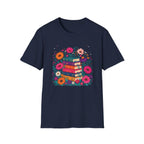 Boho Floral Book Stack T-Shirt