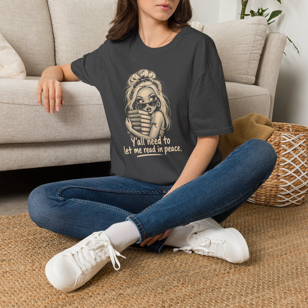 Let Me Read in Peace Doll T-Shirt