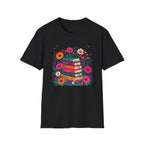 Boho Floral Book Stack T-Shirt
