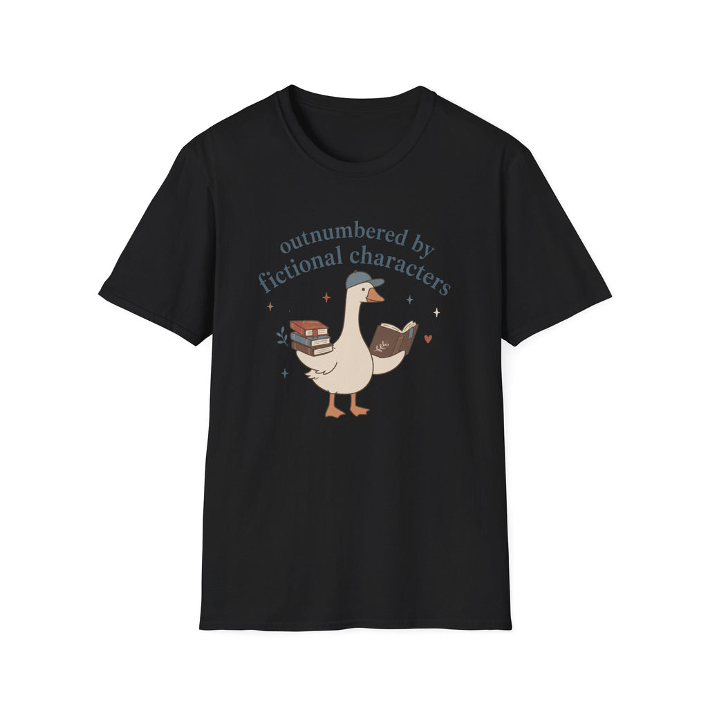 Outnumbered By Fictional Characters t-shirt