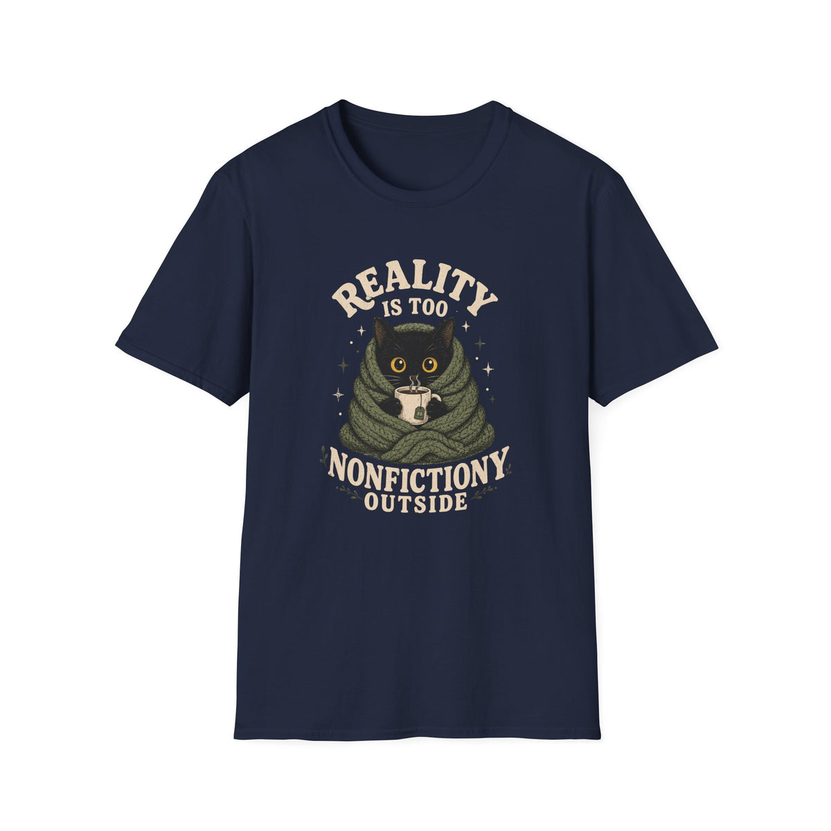 Nonfictiony Outside Cat T-Shirt