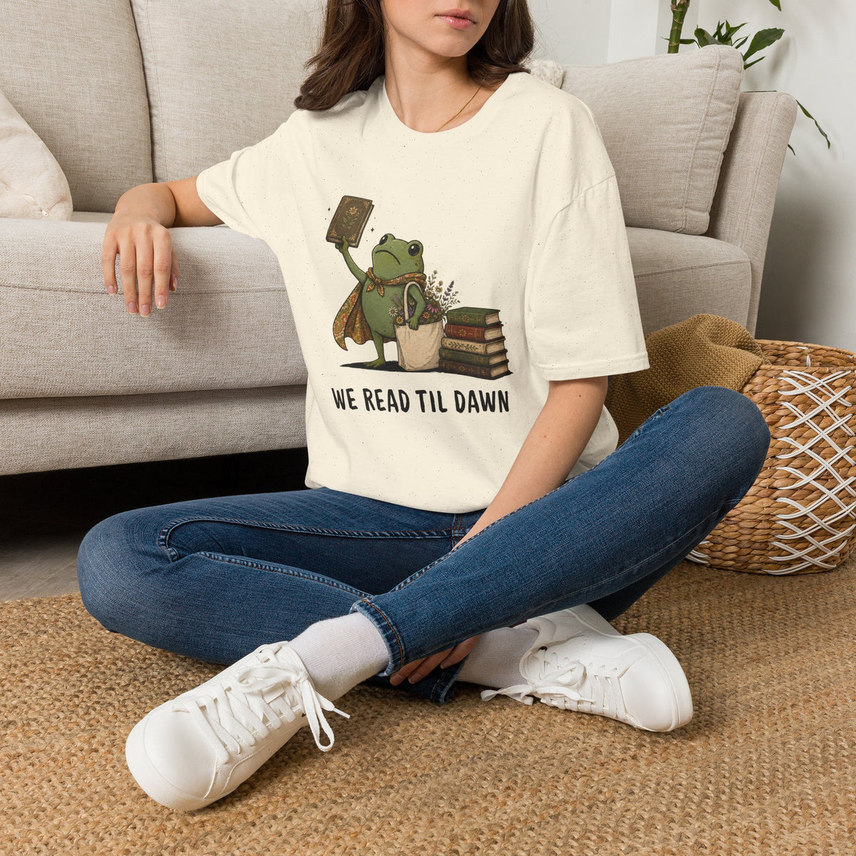 We Read Til Dawn Frog T-Shirt