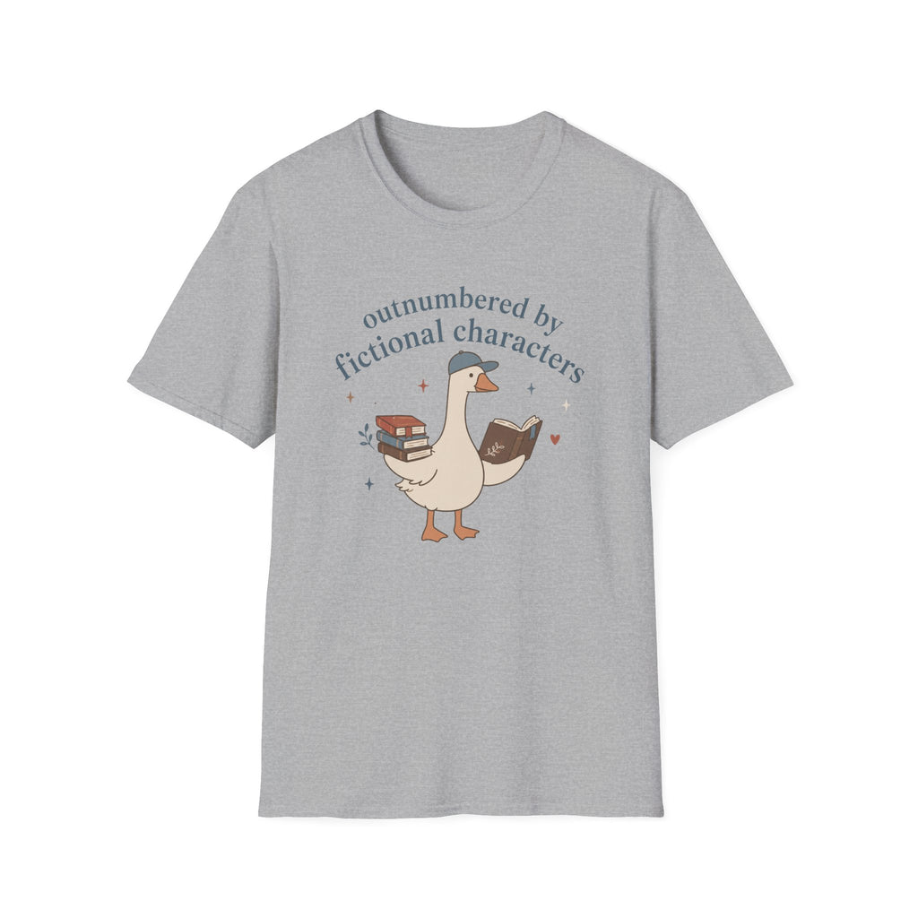 Outnumbered By Fictional Characters t-shirt
