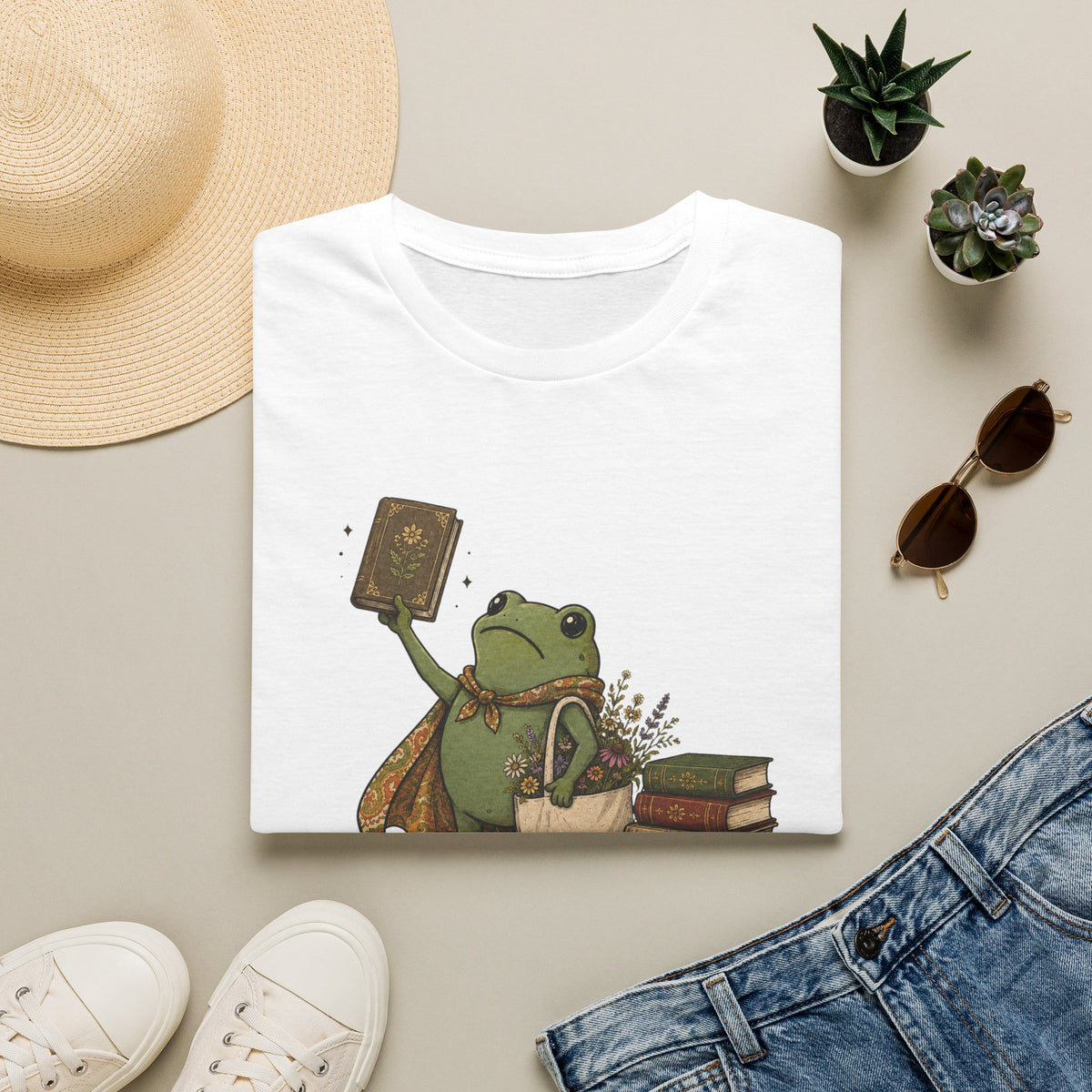 We Read Til Dawn Frog T-Shirt