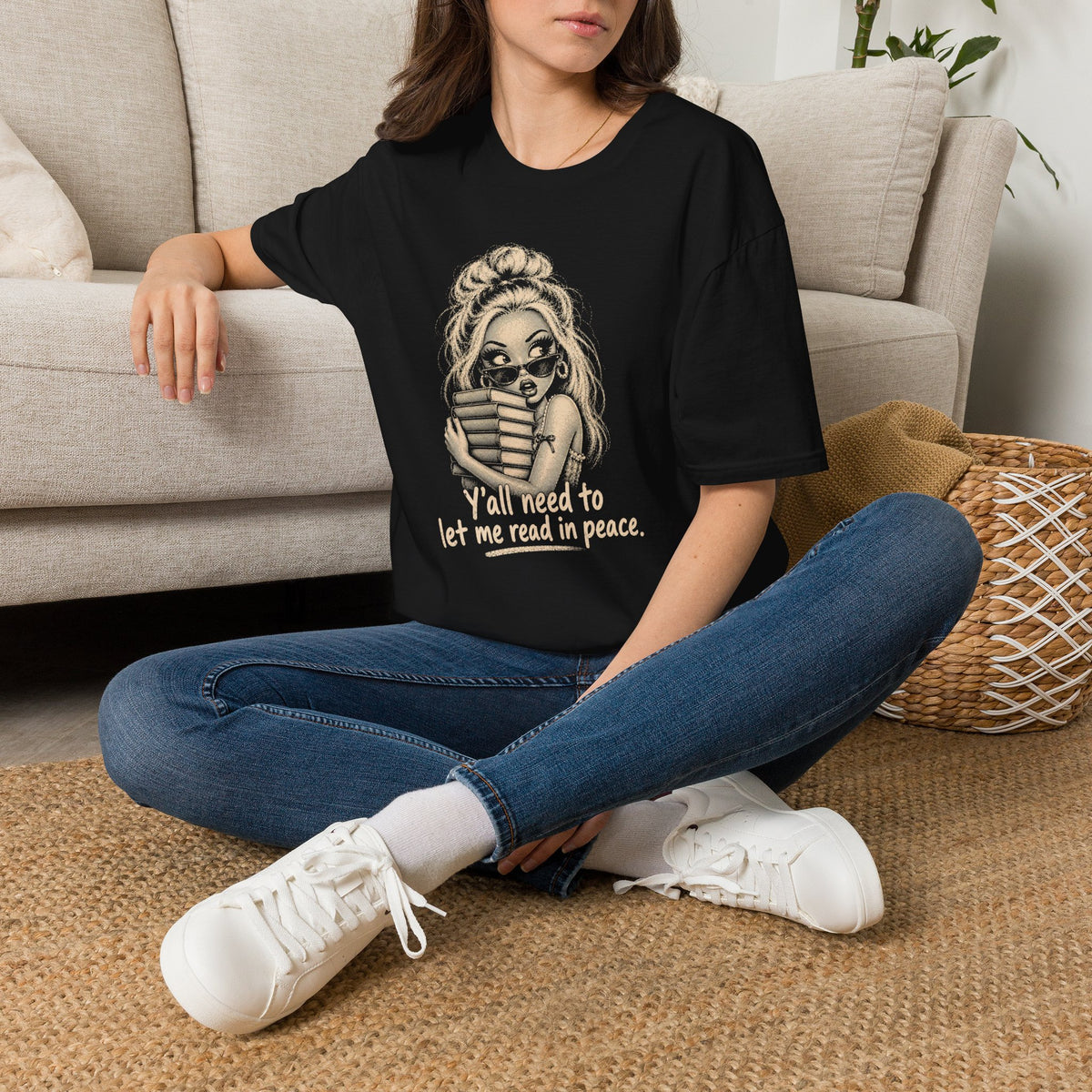 Let Me Read in Peace Doll T-Shirt