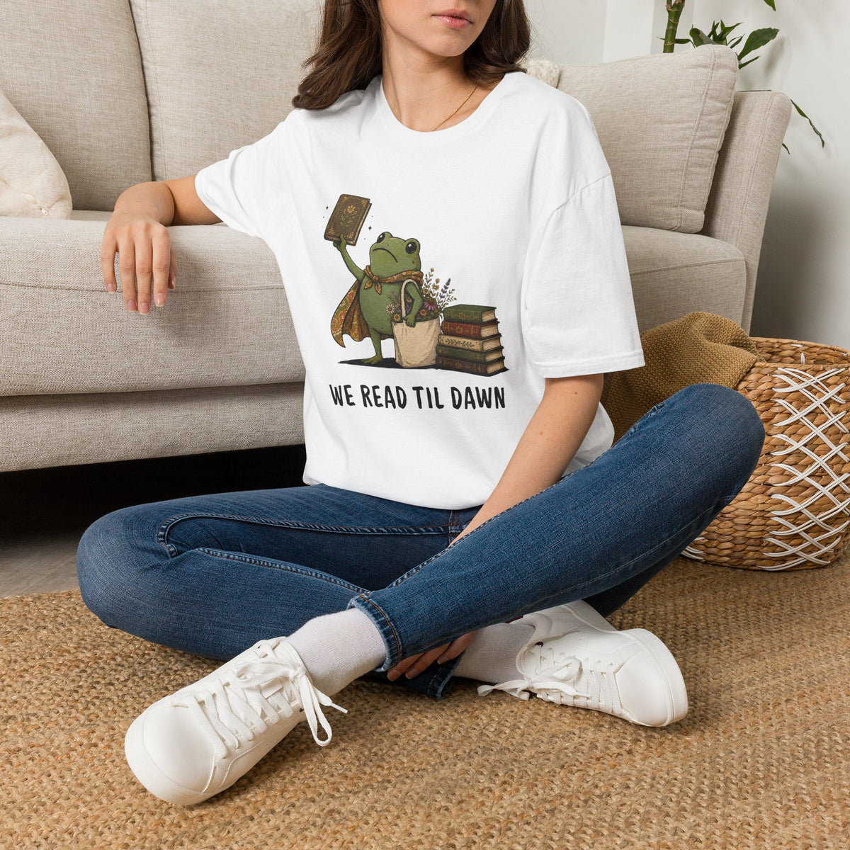 We Read Til Dawn Frog T-Shirt