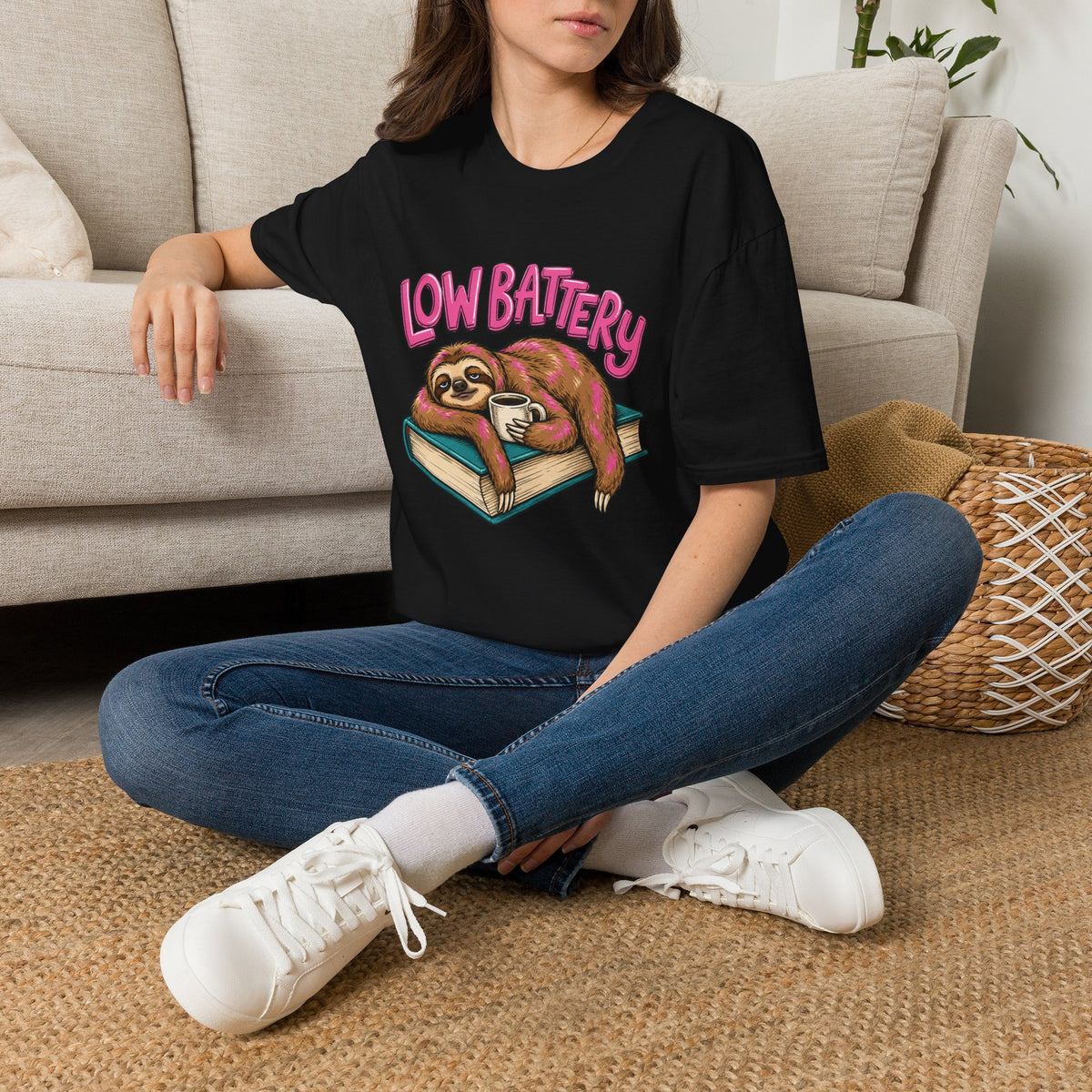 Low Battery Sloth T-Shirt