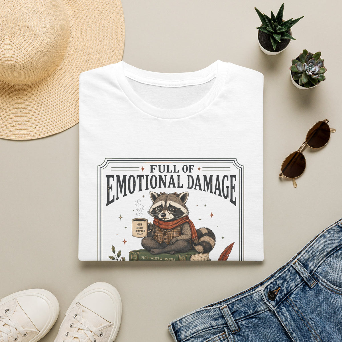 Full Of Emotional Damage Raccoon T-Shirt