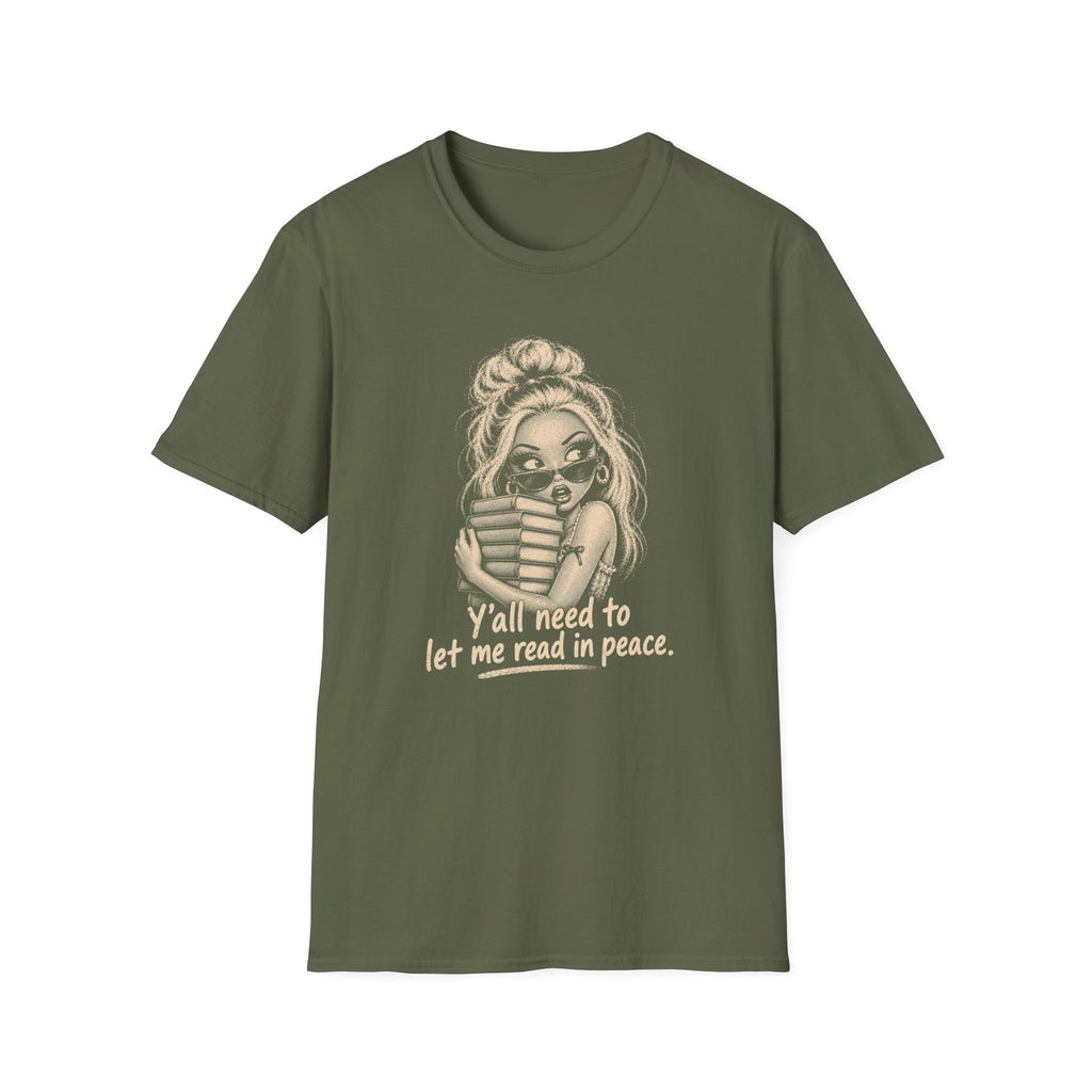 Let Me Read in Peace Doll T-Shirt