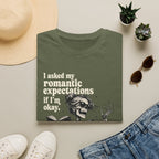 Asked My Romantic Expectations Skeleton T-Shirt