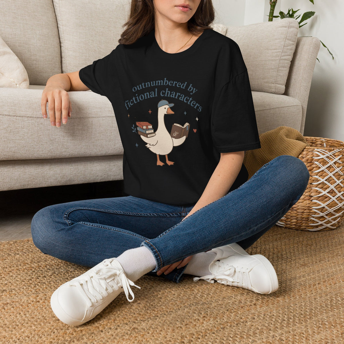 Outnumbered By Fictional Characters t-shirt