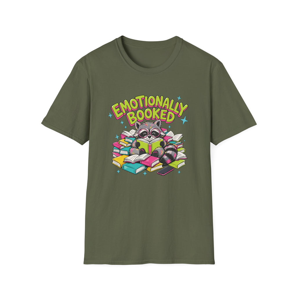 Emotionally Booked Raccoon T-Shirt