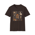 Book Stamp Goose Design T-Shirt