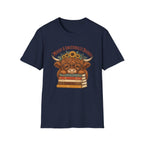 Emotionally Booked and Moody Highland Cow T-Shirt