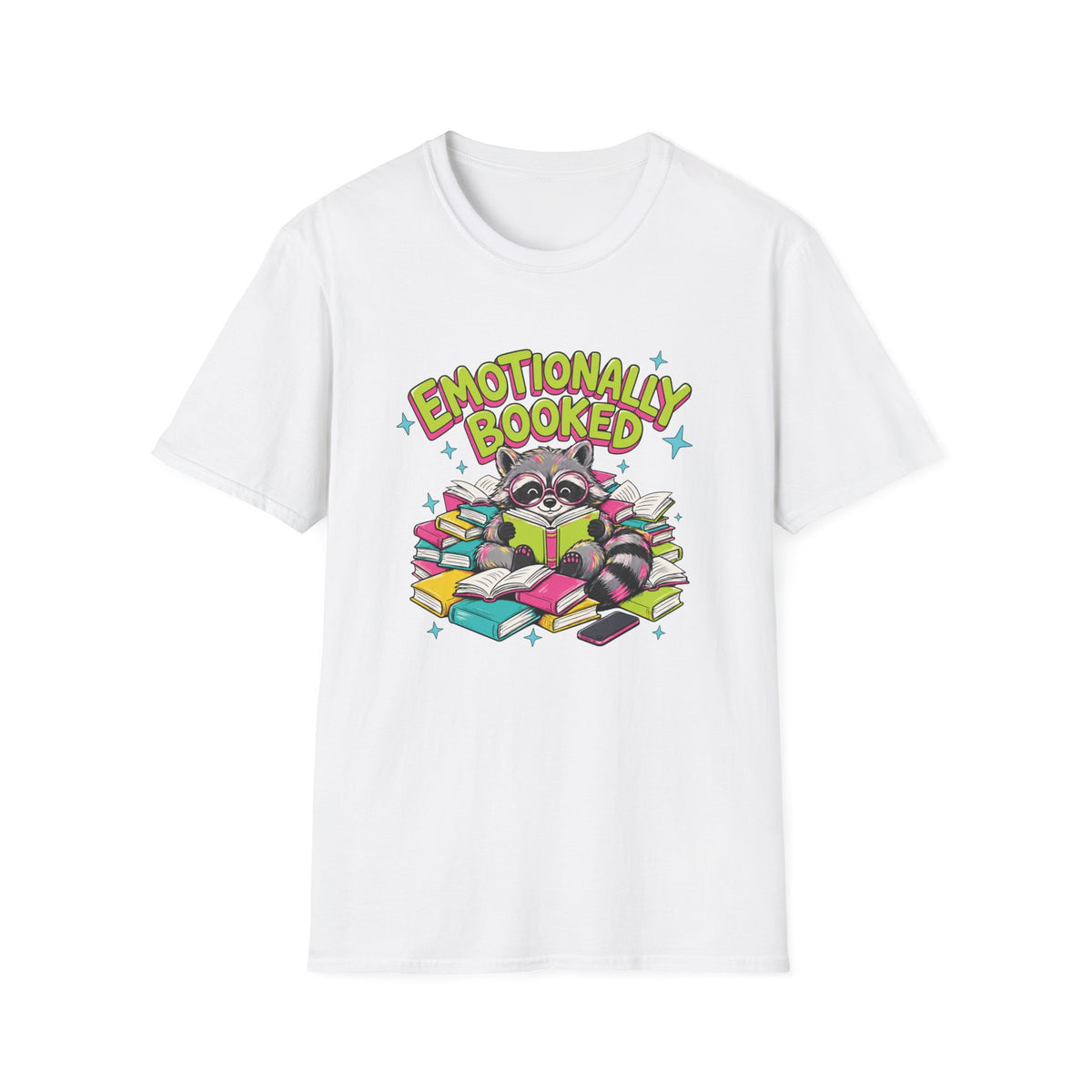 Emotionally Booked Raccoon T-Shirt