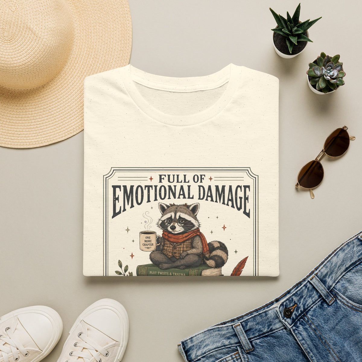 Full Of Emotional Damage Raccoon T-Shirt