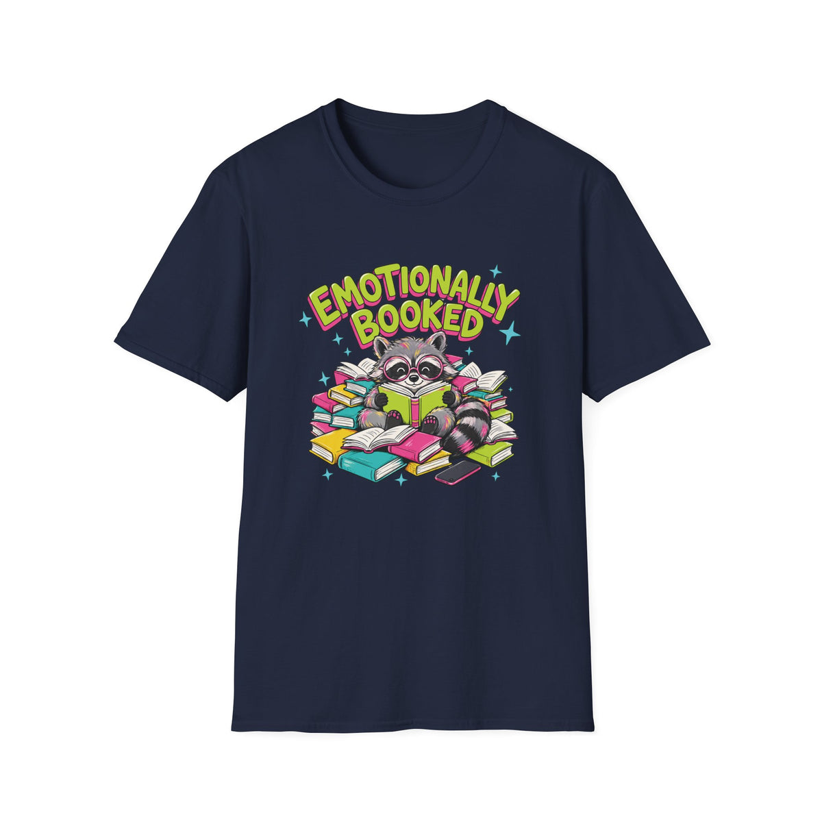 Emotionally Booked Raccoon T-Shirt