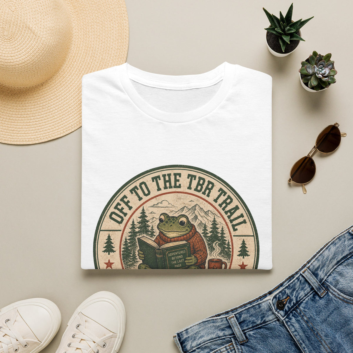 Off To The TBR Trail Frog T-Shirt
