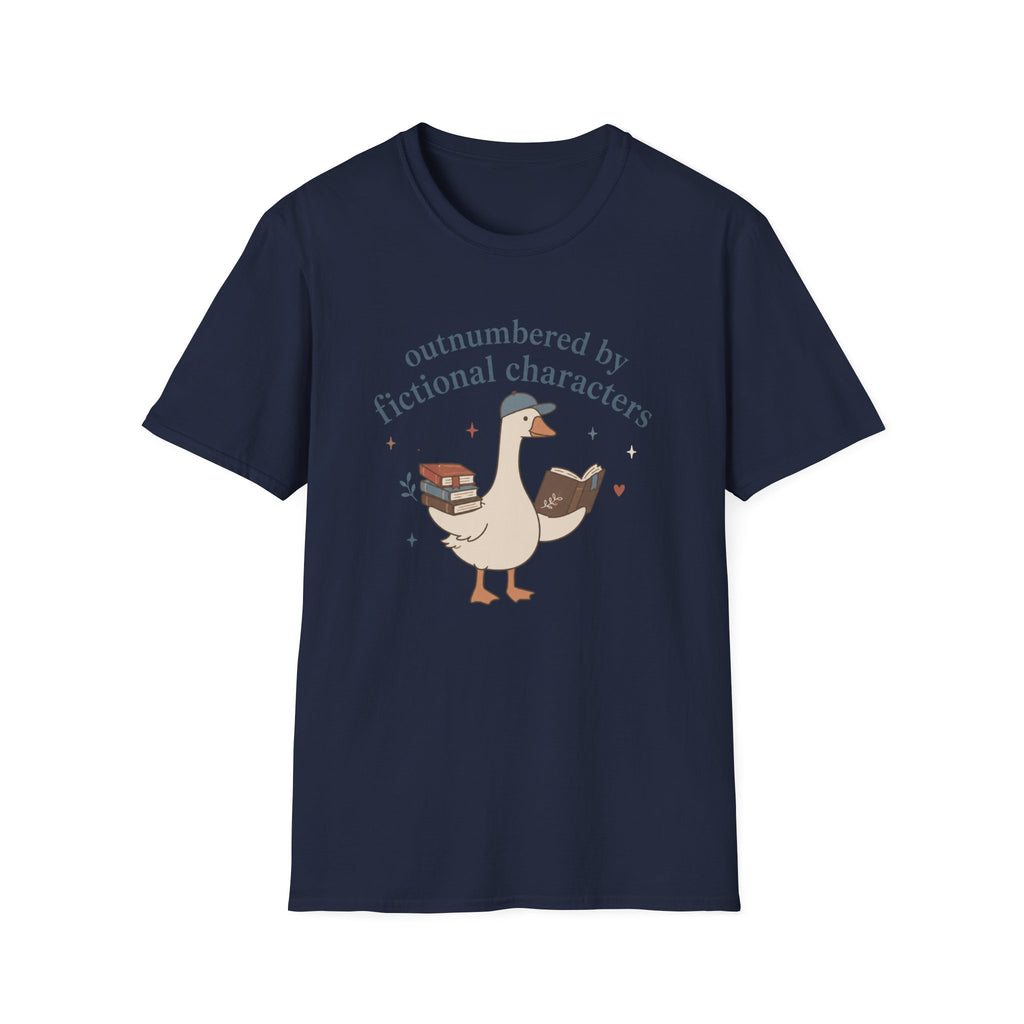 Outnumbered By Fictional Characters t-shirt