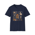 Book Stamp Goose Design T-Shirt