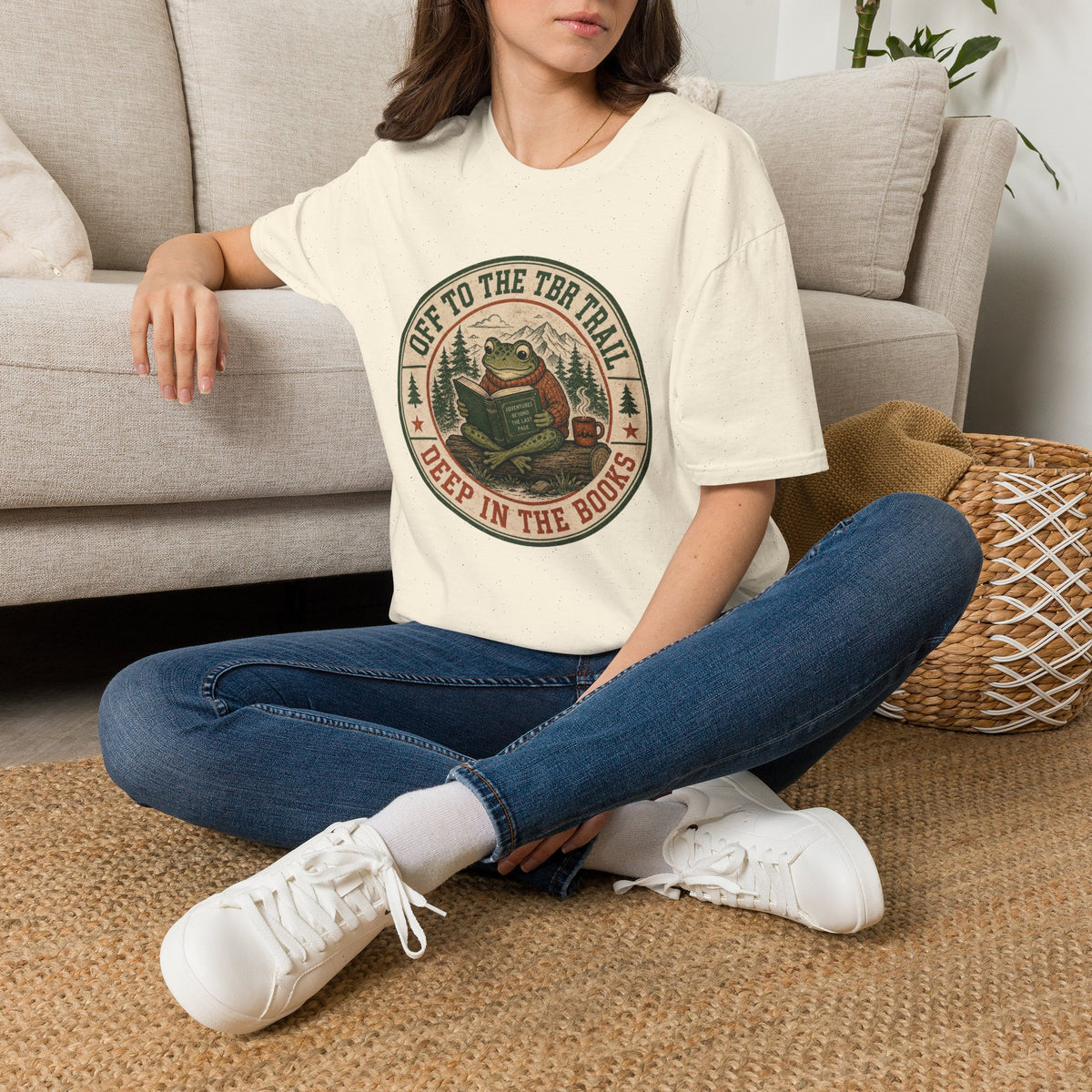 Off To The TBR Trail Frog T-Shirt