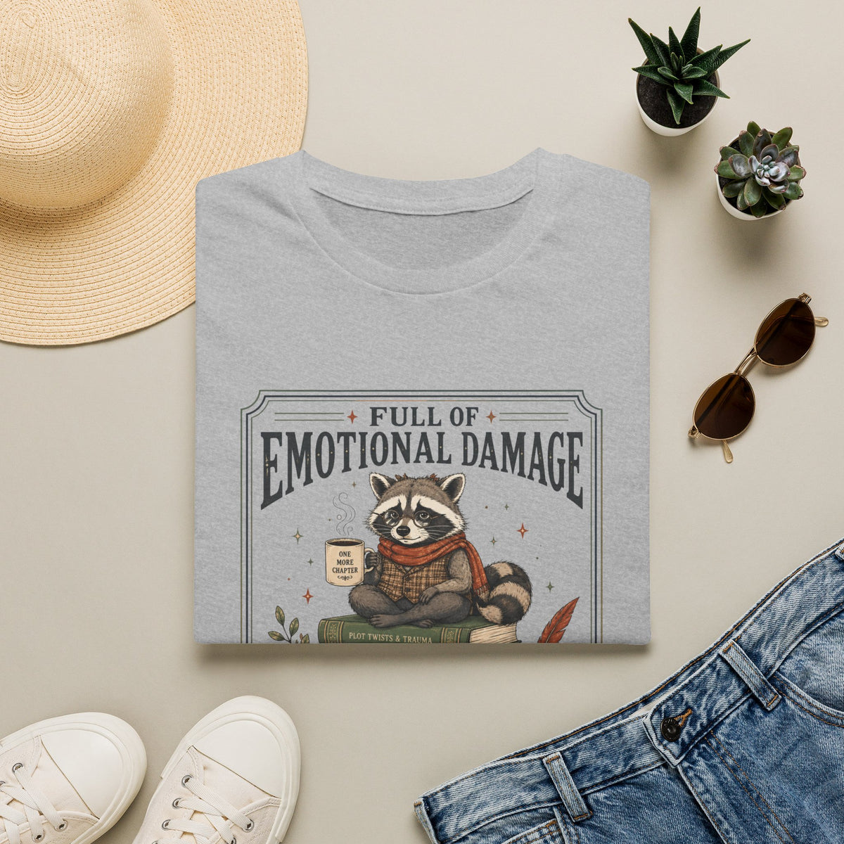 Full Of Emotional Damage Raccoon T-Shirt