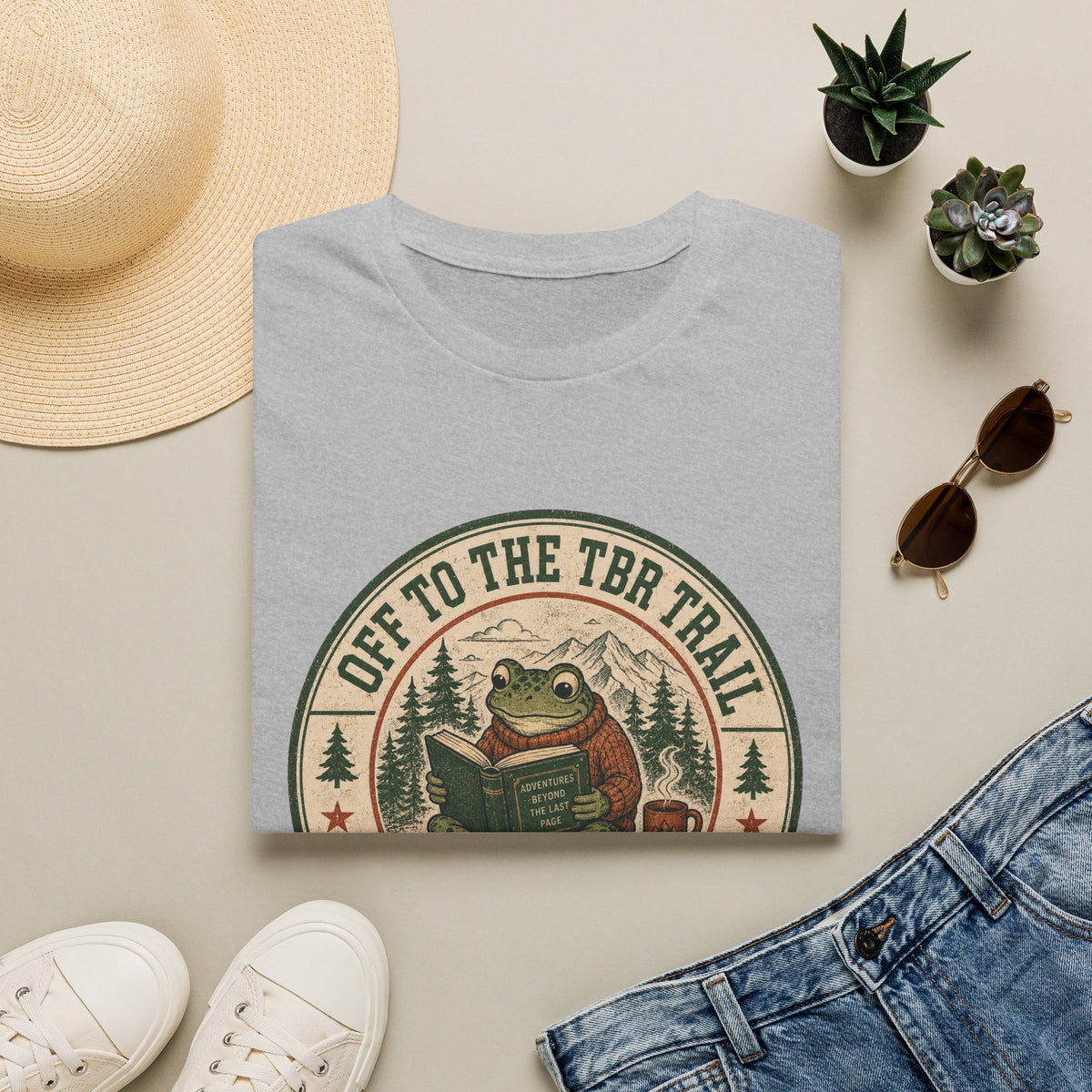 Off To The TBR Trail Frog T-Shirt
