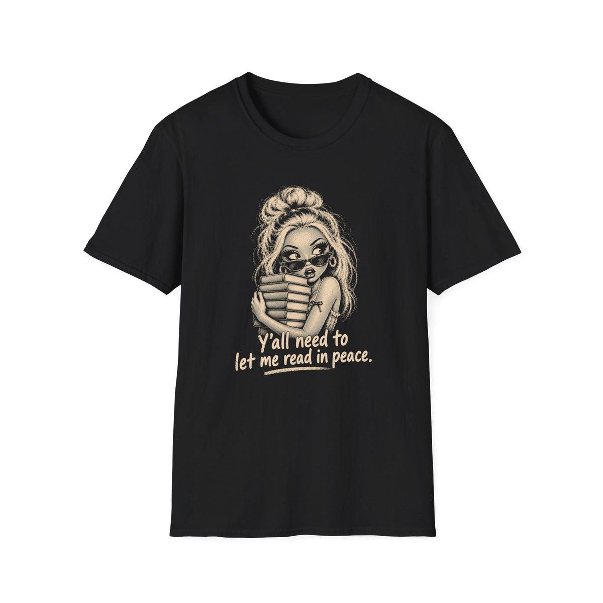 Let Me Read in Peace Doll T-Shirt