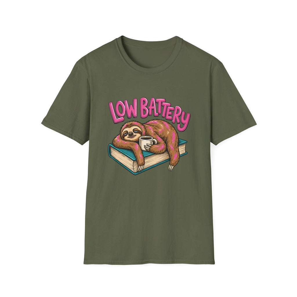Low Battery Sloth T-Shirt