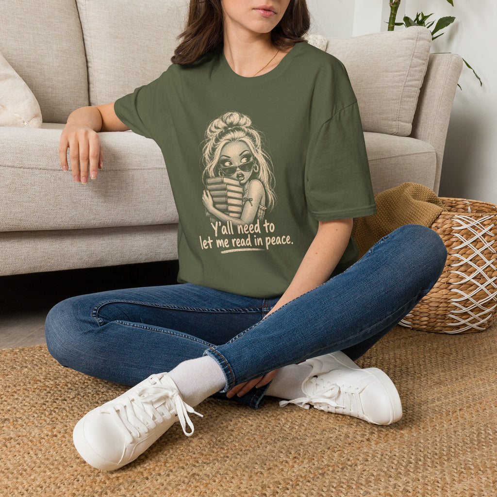 Let Me Read in Peace Doll T-Shirt