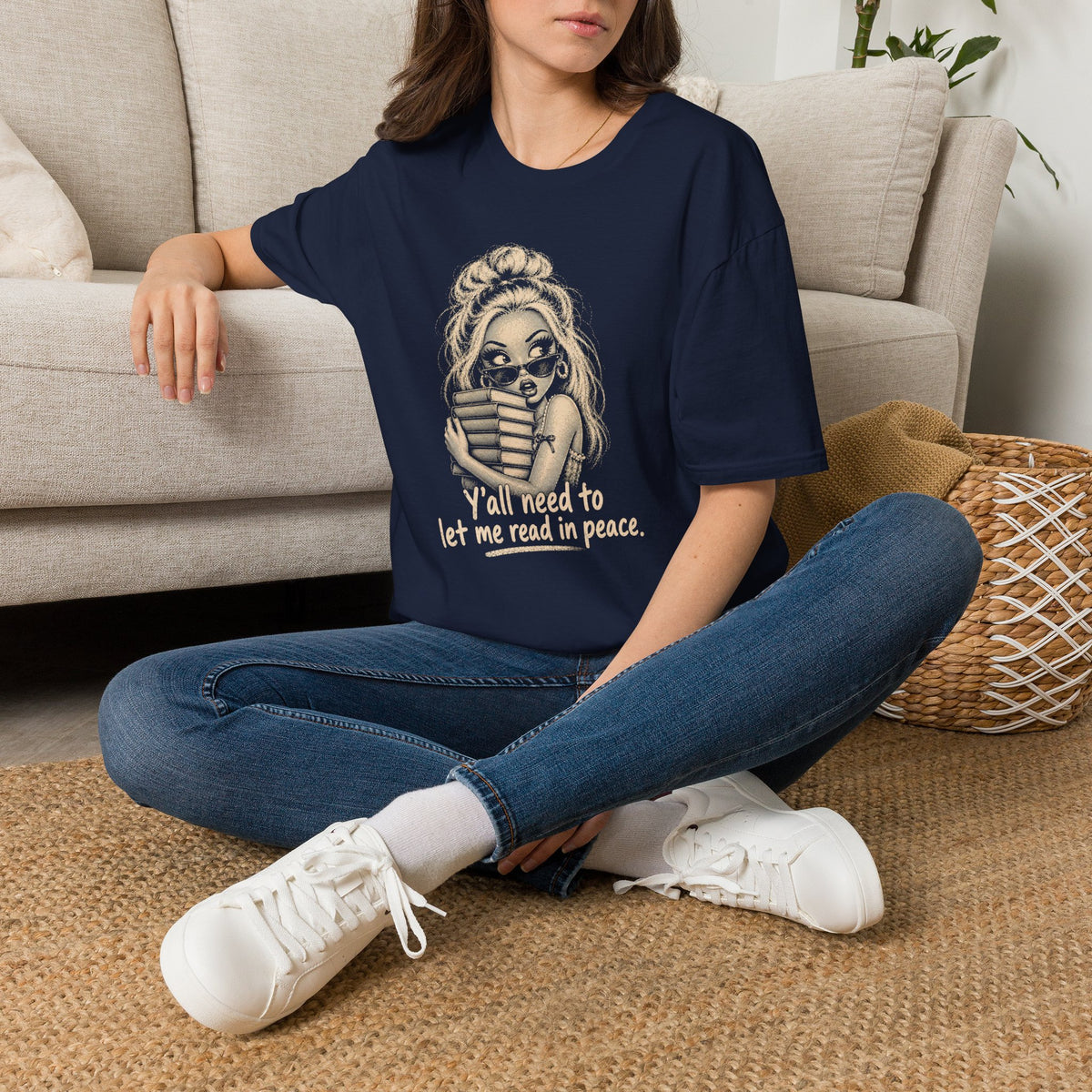Let Me Read in Peace Doll T-Shirt