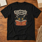 Cat Reading Book T-Shirt