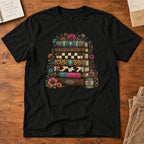 Book Stack Western Print T-Shirt