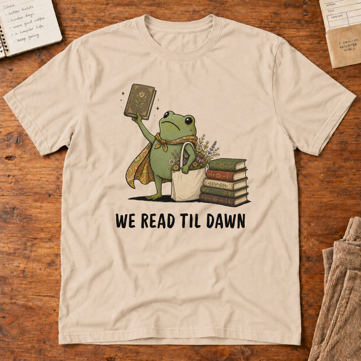 We Read Til Dawn Frog T-Shirt