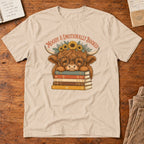 Emotionally Booked and Moody Highland Cow T-Shirt