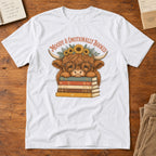 Emotionally Booked and Moody Highland Cow T-Shirt